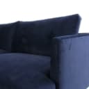 YFP by Wendelbo. 2.5-seater sofa, velour, oak, display model