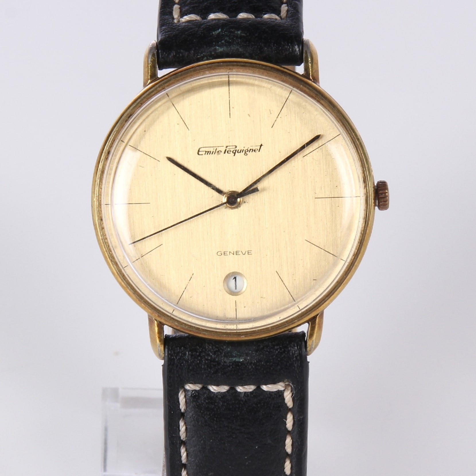 Emile Pequignet, automatic. Vintage men's wristwatch. | Lauritz.com
