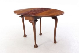 Claw and ball mahogany folding table