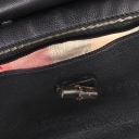 GUCCI. 'Bamboo Daily' top handle taske/ skuldertaske af sort Pebbled læder