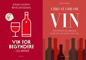 'Vin for begyndere og øvede' af René Langdahl & Jonas Landin og 'Værd at vide om VIN' af Nana Wad  (2)