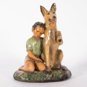 Poul Hauch Carlsen. Dreng og Hund.