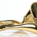 Robbi Jones: Erotisk skulptur model Madonna, poleret messing.