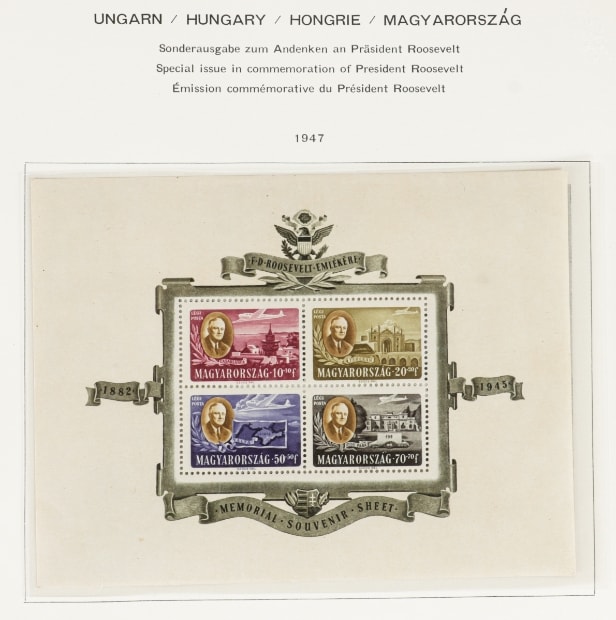 LOT 62. HUNGARY. 1871-1999. Very nice and well-stocked unused/mint collection in 6 Schaubek albums