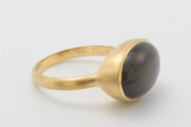 Kranz & Ziegler Couturering med månesten, 14 kt. guld, str. 54