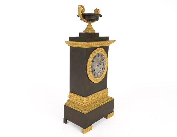 French Charles X mantel clock - 19th century