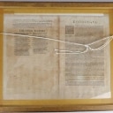 Prospectus of Kolding with Koldinghus. Original colored copper engraving.