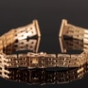 Urlænke i 14 kt. guld. Mursten, vægt 15.9 gr.
