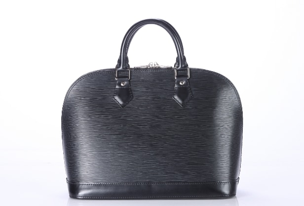 Louis Vuitton: An 'Alma' PM bag of black Epi leather. 2007.