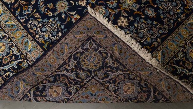 Old Keshan Orientalisk matta Iran, Mått ca 245x366 cm