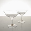 Efva Attling för Orrefors. Två champagneglas (2) 
