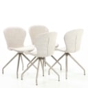 Werenberg: Set of four swivel dining chairs, model 'Noah'.