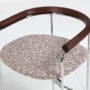 Kensaku Oshiro for dk3. Three armchairs, model Baia Counter Chair, Walnut / Chrome (3)