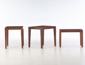 Severin Hansen. Three rosewood rosewood coffee tables (3)