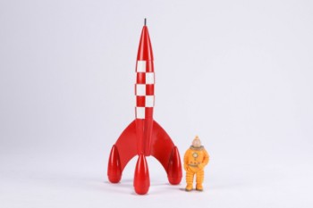 Michel Aroucheff France og Hergé. Tintin raket og figur, 1986 og 1994 (2)
