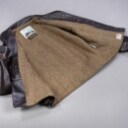Aero Leather Co., Scotland. Herrejakke af brunt læder model 'Aeromarine', str. 44