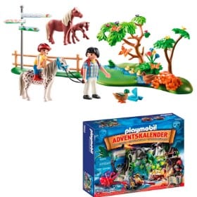 1600 04 - Playmobil Country Festlig ponyudflugt og Playmobil Julekalender Skattejagt I Piratbugten