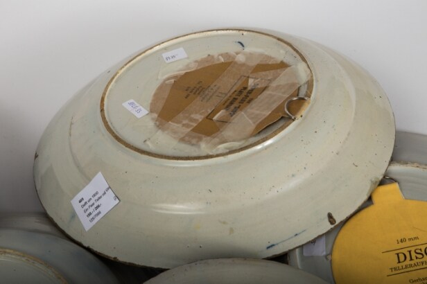 Samling tallerkener/vægplatter fra Delft, keramik, Holland (7)