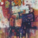 Maren Lipp, Zeichnung, Ölkreide, 'Farbkomposition'