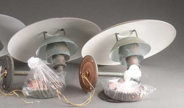 Poul Henningsen. PH 4½ 4 udendørs lampe af kobber
