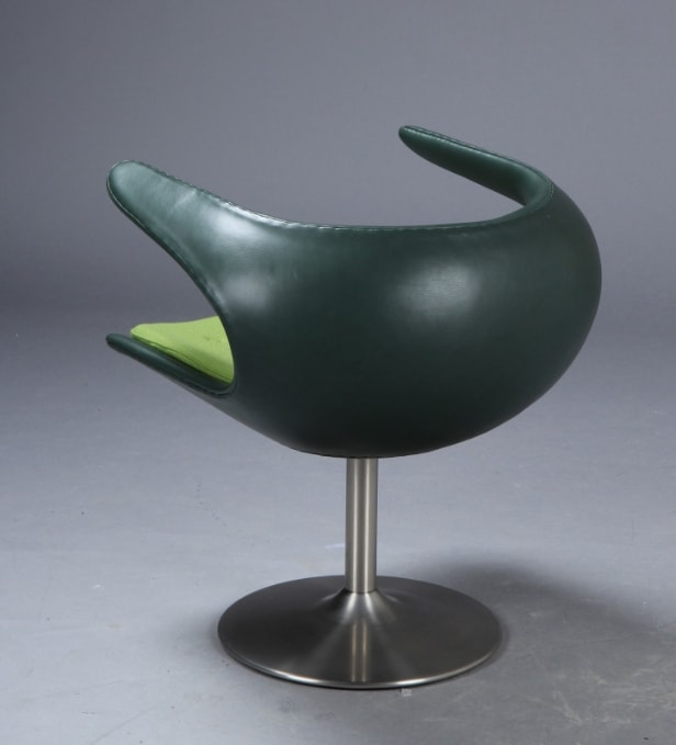 FurnID for Stouby. Lounge stol, model Frost, læder / uld
