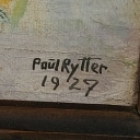 Poul Rytter, olie på lærred, malerinde i Husby Klit