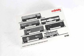 Märklin 47760 HO: Set with 6 'Tin-Plate' freight cars and 1 Caboose