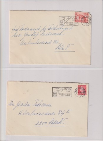 ROYAL. 2 konvolutter sendt af prinsesse Margaretha