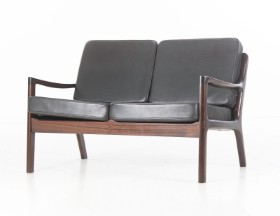 Ole Wanscher. Two-seater sofa in mahogany, model 166 'Senator'