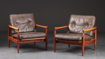 Erik Wørts for IKEA. Par lænestole af model 'Kolding' (2)