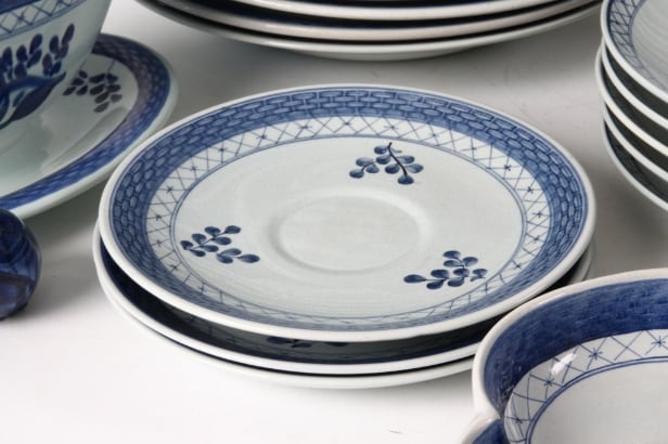Aluminia / Royal Copenhagen. Tranquebar dinnerware etc.,