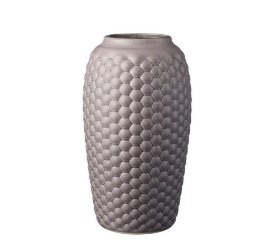 FDB. S8 Lupin. Pair of vases, Warm Grey, stoneware, in org. packaging, H. 45 cm (2)