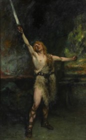 Ferdinand Leeke. Skildring af Siegfried med sværdet, 1919