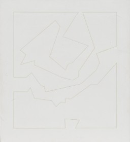 Jørn Larsen (1926-2004): 'Hazil'. Bemalet relief 1964-65.