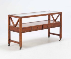 Mahogany console table, English style, last half of the 20th century