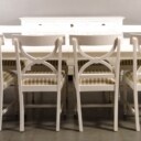 Geromar Större matbord,10 stolar och sideboard/skänk i äldre stil(14)