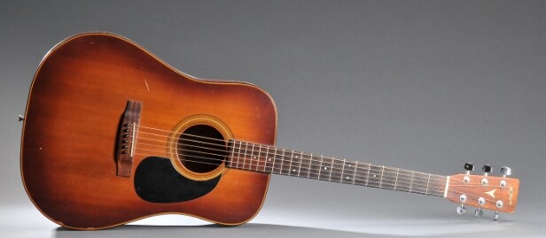 K. Yairi. Dreadnought western guitar, model YW11, fra 1987