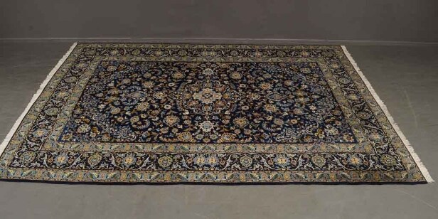 Old Keshan Orientalisk matta Iran, Mått ca 245x366 cm