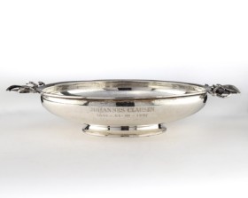 Carl M. Cohr. Funki's silver table bowl, year 1938