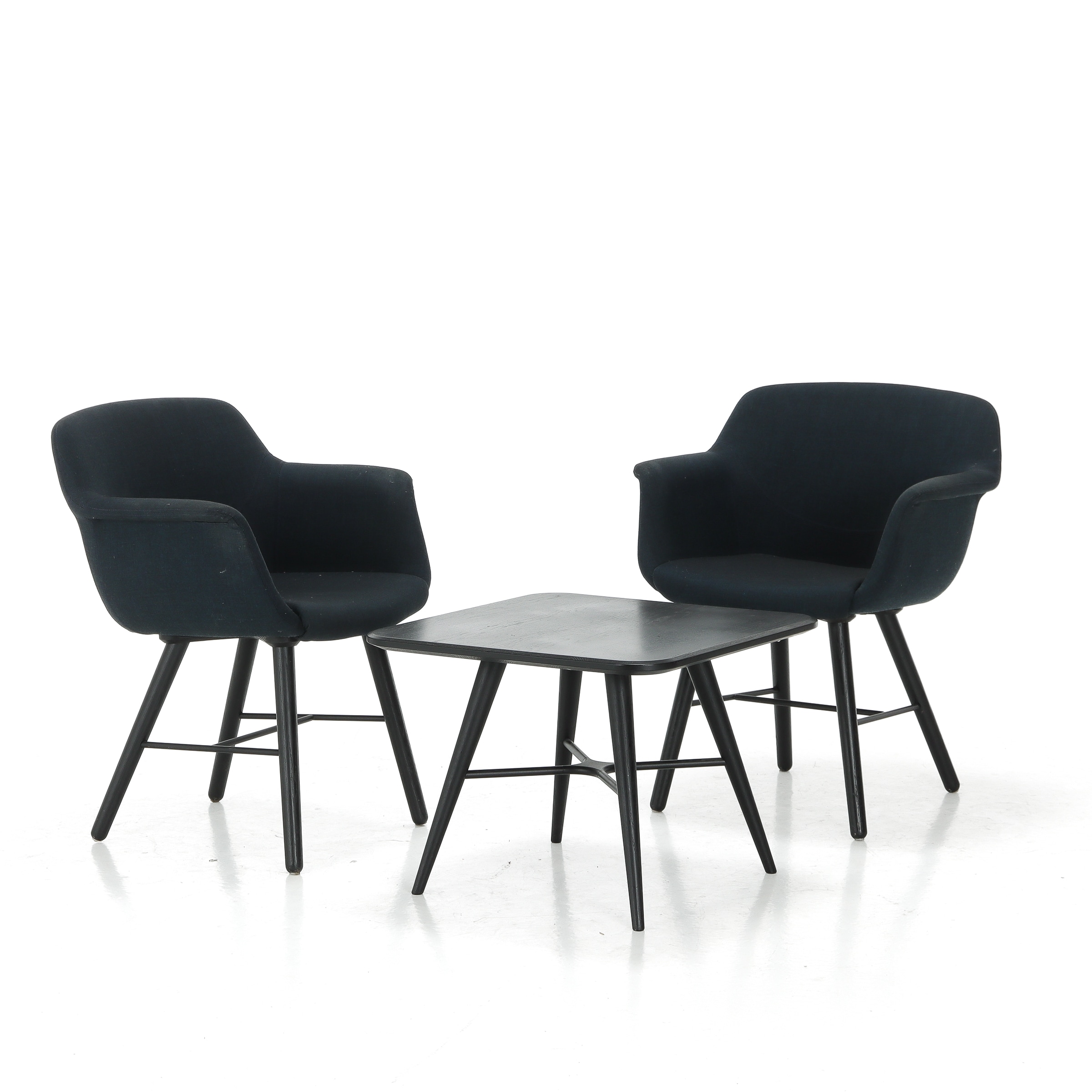 Space Copenhagen for Fredericia Furniture. Two lounge chairs and coffee table (3)
