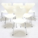 Arne Jacobsen (1902-1971) for Fritz Hansen: Set of six 7-seater chairs. (6)