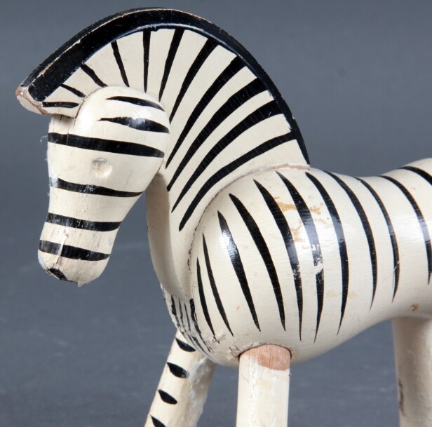 Kay Bojesen. Zebra af bemalet træ 