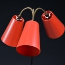 Retro standerlampe / 'Tivoli' lampe, tre-armet, 1950'erne