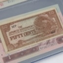 Collection of banknotes in folder, including Russia and France (142)