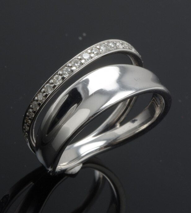Georg Jensen, Marcia ring med brillanter, ca. 0.17 ct. 