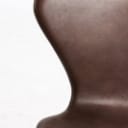 Arne Jacobsen. 'Seven' bar stool with Mokka aniline leather