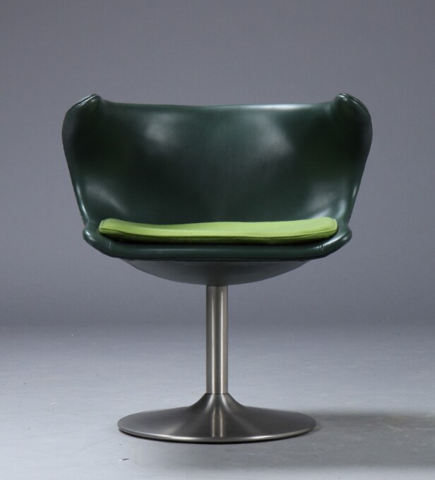 FurnID for Stouby. Lounge stol, model Frost, læder / uld