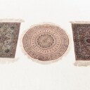 Three Chinese silk carpets (3)