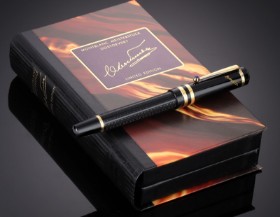 Montblanc ' Writers Edition: Dostoevsky' limiteret fyldepen med spids af 18 kt. guld - boks + hæfte 1997