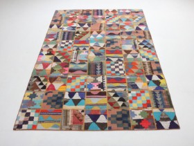 Persisk Kelim Patchwork, 307 x 214 cm